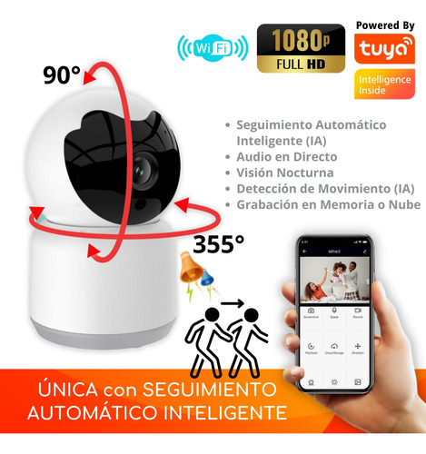 Imagen 5 de 10 de Kit Alimentador Mascotas+cámara Wifi Seguimiento Automático
