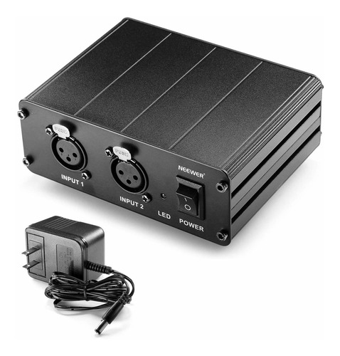 Neewer 2-channel 48v Phantom Power Supply With Power Adapter