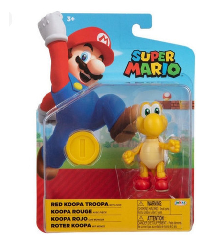 Nintendo Koopa Rojo De 10cm Super Mario Figura Articulada