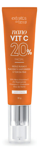 Creme Vitamina C Nano Vit C 20% Extratos Da Terra 30g