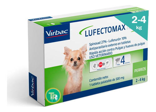 Pastilla Antiparasitaria Para Perros Lufectomax 2-4kg Virbac