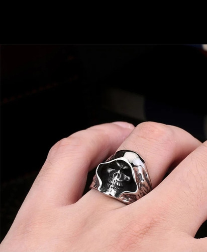 Anillo De Hombre Diseño Calavera Encapuchada!!!
