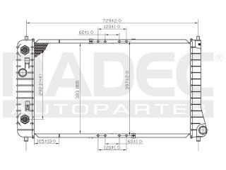 Radiador Chevrolet Cavalier 1995-1996-1997 L4 2.2/2.4lts Aut