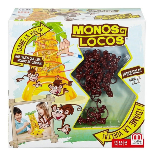 Juego De Mesa Monos Locos Clásica Mattel Mattel Games T1852