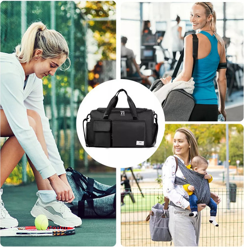 Bolsa De Gimnasio Impermeable De Gran Capacidad Con Comparti