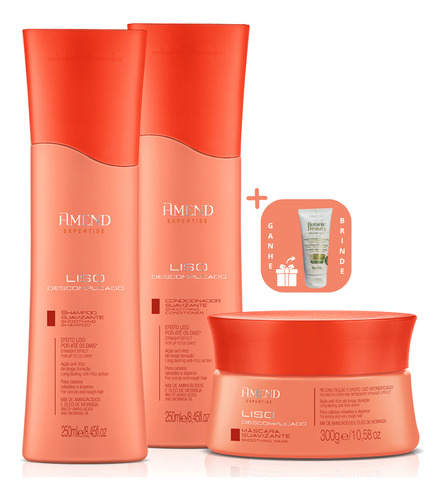 Combo C/3 Produtos Amend Liso Descomplicado +