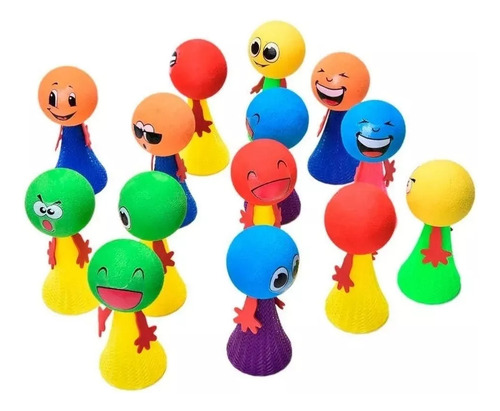 Muñeco Saltarin Mágico Salta Al Apretar Pack X4 Diferentes