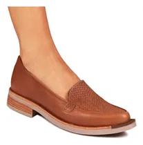 Comprar Zapatos Mocasines Nauticos Mujer Cuero Taco Foliado Bilbao