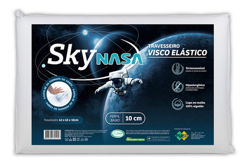 Imagem 3 de 8 de Kit 2 Travesseiros Nasa Nap Galaxy Antialérgico Toque Macio