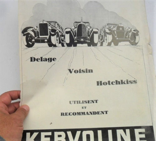 Voisin Delage Hotchkiss Publicidad Revista No Folleto Antigu