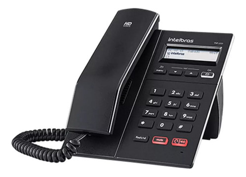 Telefone Com Fio Intelbras Ip Tip 125i Preto - Reembalado