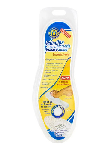 Palmilha Viscopauher Recortável Espuma Visco Elástica