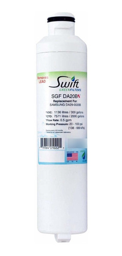 Filtro De Agua Fcéutico Swift (sgf Rx) Sgf-da20b Rx Samsung 