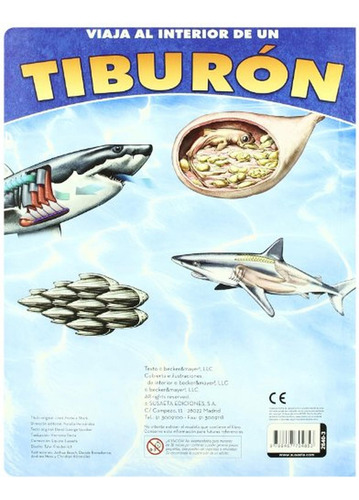 Tiburón (Viaja al interior de...), de Gordon, David George. Editorial Susaeta, tapa pasta dura en español, 2021