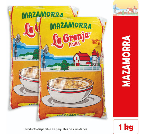 Mazamorra 1kg (500g*2) - g a $4