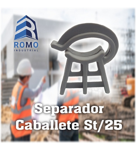 Separador Caballete St/40 Plástico Reiner Hormigón X 150u
