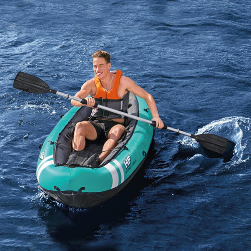 Bomba de aire inflable Ventura para kayak Remo para 1 persona, color turquesa Bestway