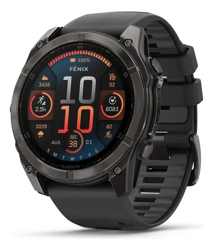 Garmin Fenix 8 Carbon Gray 51mm Safira Amoled