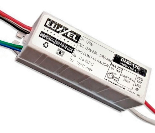 Imagem 1 de 6 de Dimer Digital Para Fita Led 12vdc 9a 108w