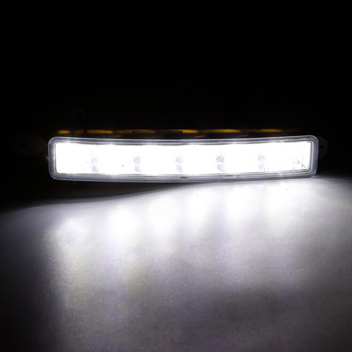 Luz Diurna Para Coche, 6 Led, 6000 K, Drl, Transparente, 967