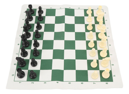 Juego De Mesa Enrollable Con Forma De Ajedrez Portátil, Verd