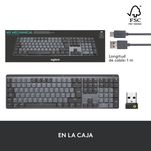 Imagen 9 de 10 de Teclado Recargable De Alto Desempeño, Logitech Mx Mechanical