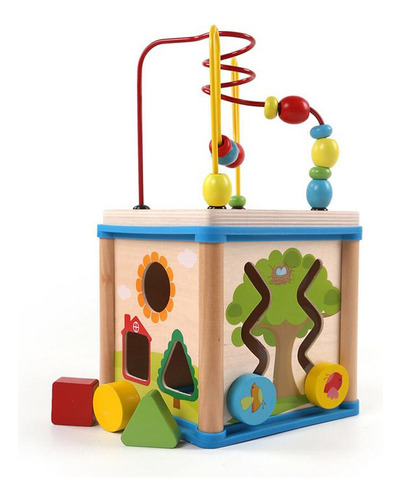 Montessori Educational Toys Activity Cube 1