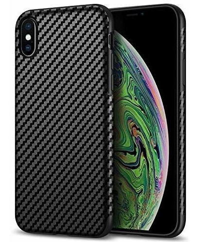 Funda Para iPhone Piel De Carbono Diseño De Buen Agarre