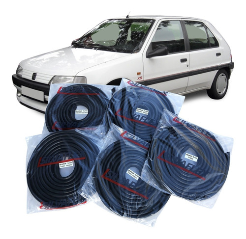 Burletes De 4 Puertas + Baul Peugeot 106 5p Kit X5 Silvaflex