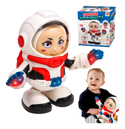 Boneco Astronauta Dançarino Movimento Bebê Infantil Dm Toys