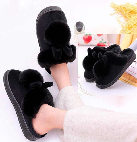 Pantufla Sandalia Conejo Calientita Comoda Acojinada Dama