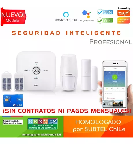 Kit Sistema De Seguridad Casa + Alarma Wifi Control Por App