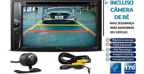 Imagem 4 de 9 de Central Multimídia Dvd Pioneer 2 Din Avh-a228bt + Câmera Ré