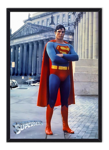 Cuadro Enmarcado - Póster Supermán - Christopher Reeve