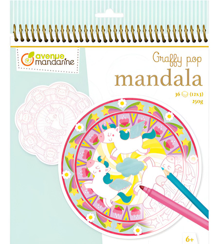Libro Para Colorear Graffy Pop Mandala Magic