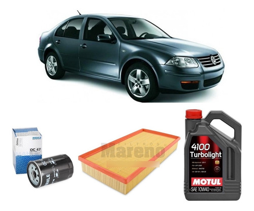 Kit 2 Filtros Volkswagen Bora 2.0 Y Motul 10w40 X4