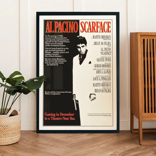 Cuadro 60x40 Peliculas - Scarface - Poster Cine