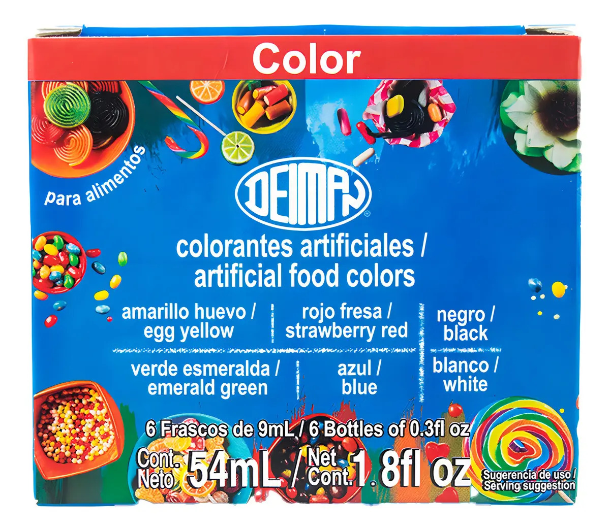 Cajita Multicolor Deiman Colorantes Vegetales Repostería