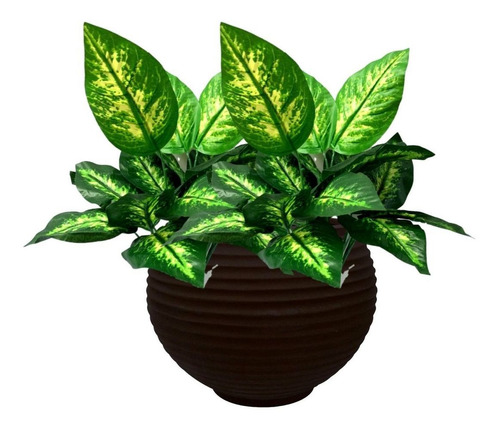 Planta Artificial Decorativa Pequena Com Folhagens Verdes | MercadoLivre