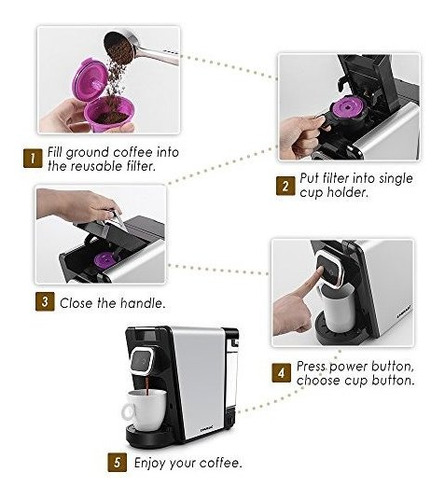 Filtro De Cafe Reutilizable De 4 Paquetes De Chulux Para Ca