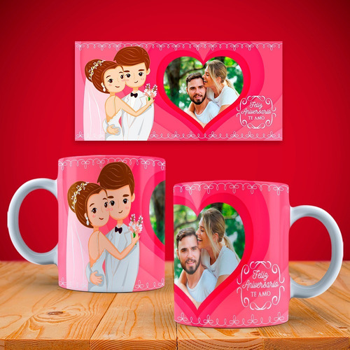 Taza Personalizada Aniversario2 Amor Amistad Madres Padres