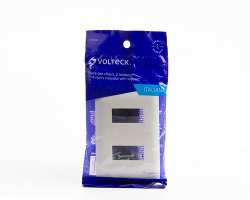 Placa Con Chasis De 2 Modulos Volteck 48133