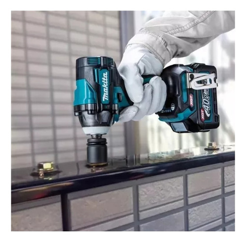 Chave Impacto Tw004gz + Bat 4a.h + Carreg Makita Cor Azul-turquesa