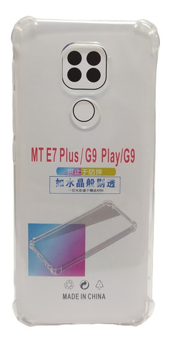 Imagen 2 de 9 de Carcasa Para Motorola G9 Play Transparente Antigolpe