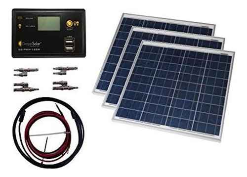 Kit De Panel Solar Fuera De La Red Grape Solar Gs-150-kit,