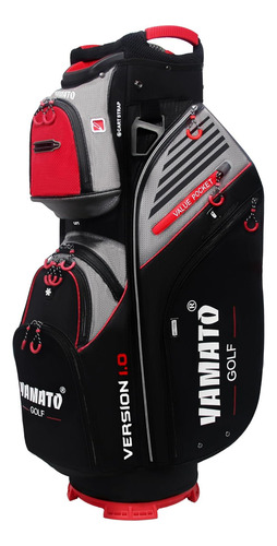 Bolsa Para Carrito De Golf Yamato Organizador De 14 Vías Con Rojo.
