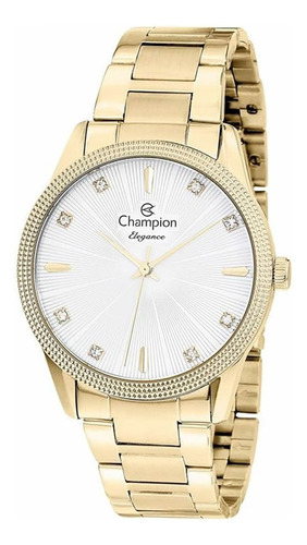 Relógio Champion Feminino Dourado Cn27607g Original