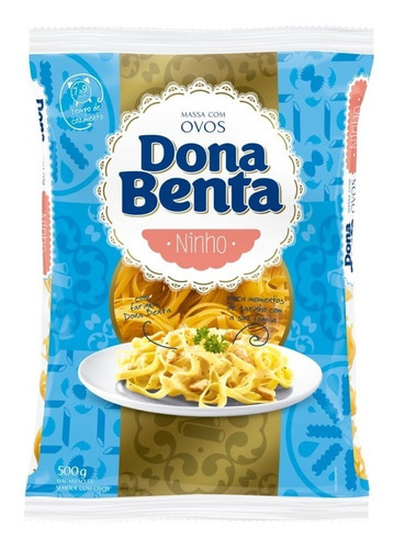 Kit Macarrão Ninho Com Ovos Dona Benta - 500g Cx C16