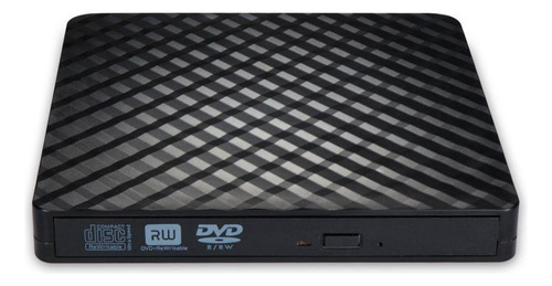 Portátil Usb Dvd-rw Cd Writer Burner Reader Player Negro