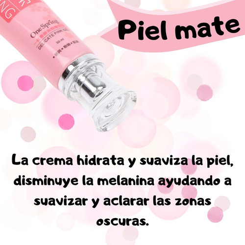 Crema Aclarante Zonas Intima Pezón Axilas Mujer Blanquea Fragancia Neutra